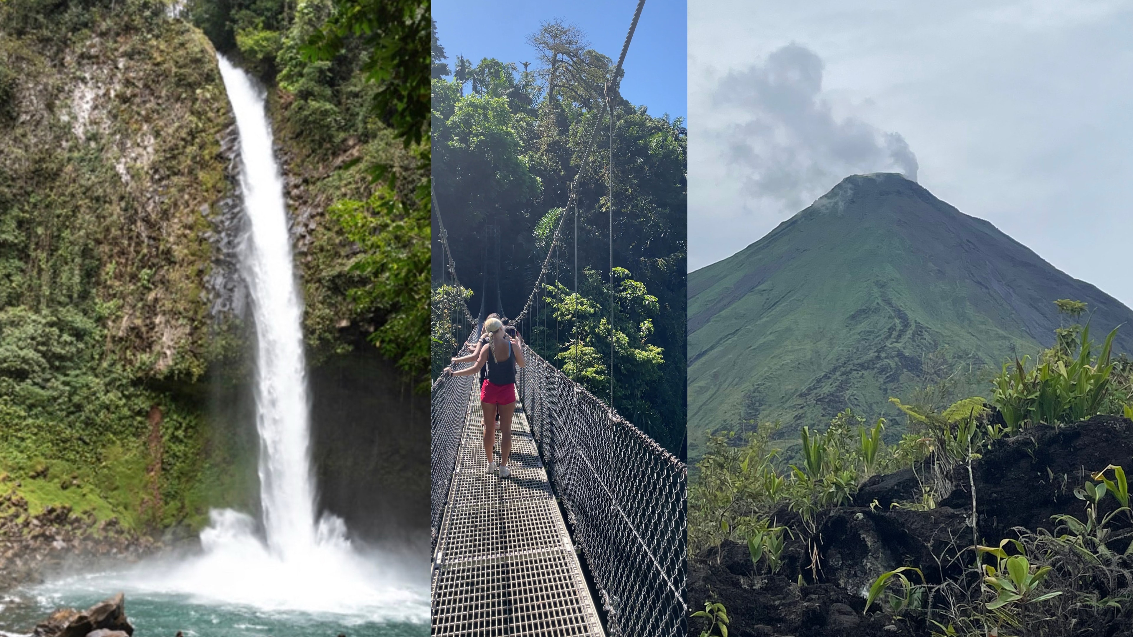 Hanging bridges, Arenal volcano and La Fortuna Waterfall full day private tour with transport.